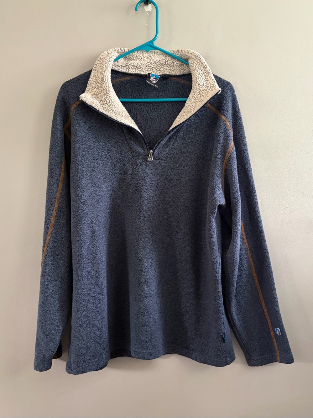 Kuhl Europa 1/4‎ zip fleece pullover Men's Large Soft Cozy - Picture 4 of 6